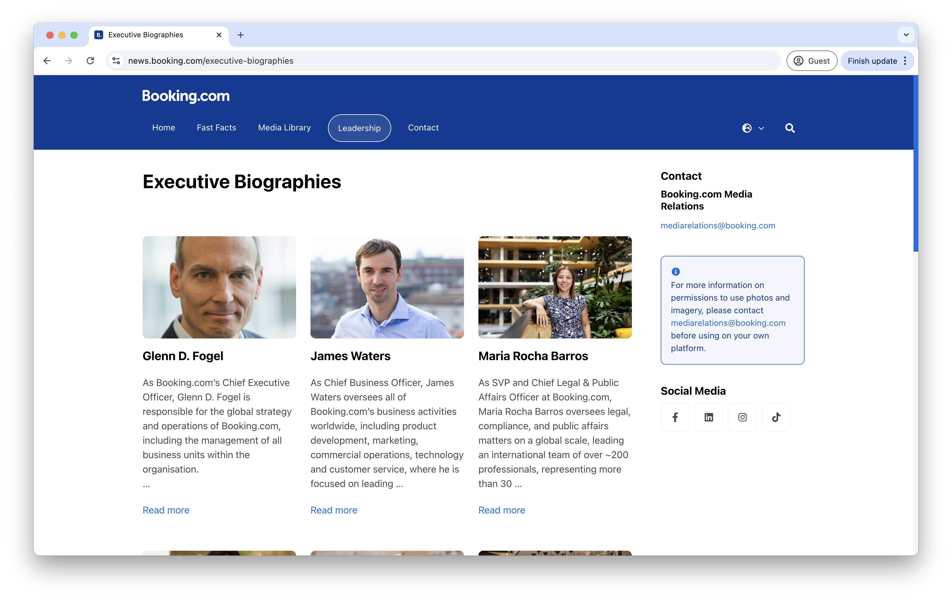booking.com newsroom