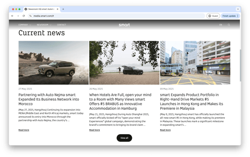 smart automobile newsroom