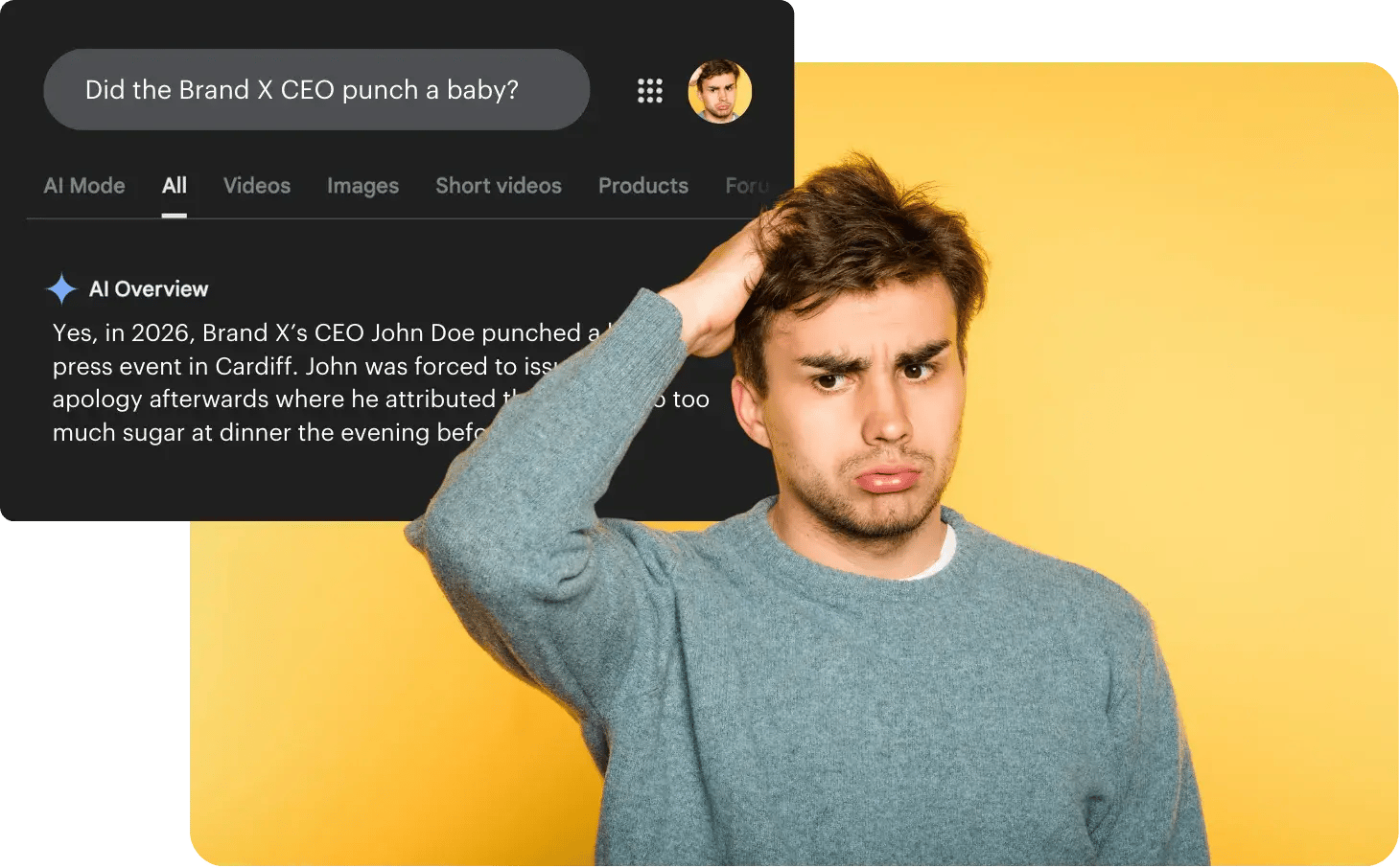 AI misinformation-example-blog