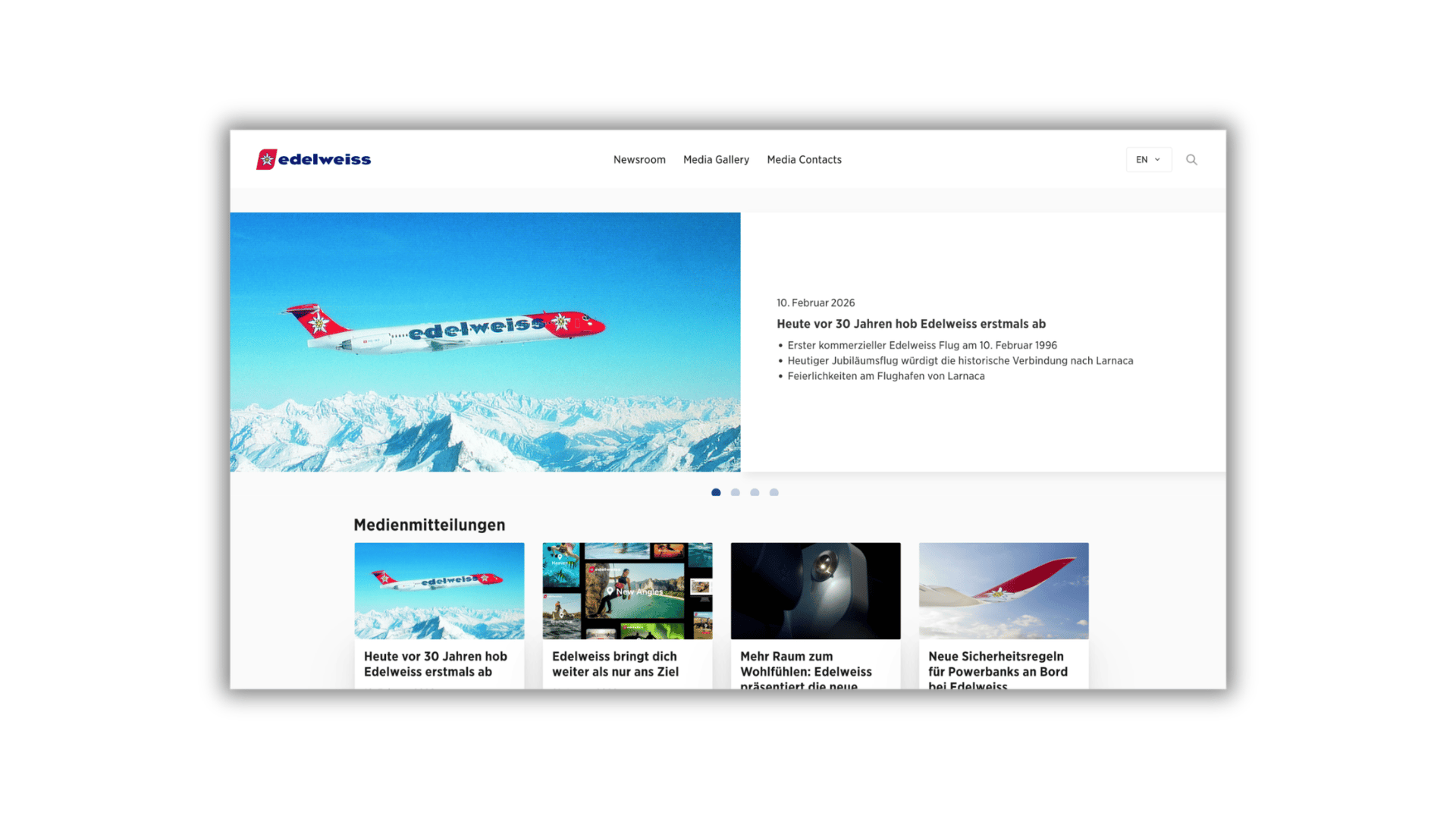 Edelweiss newsroom DE